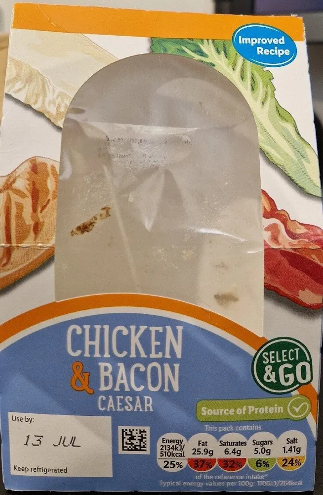Chicken & Bacon Caesar Wrap