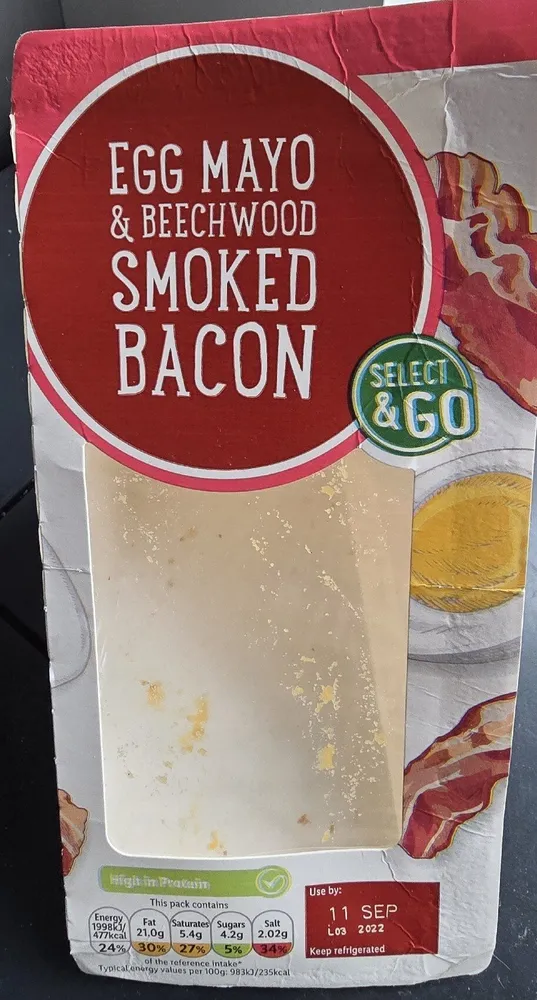 Egg Mayo And Beechwood Smoked Bacon Sandwich