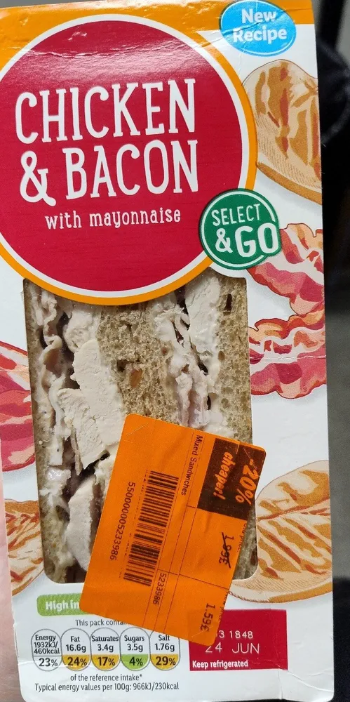 Chicken And Bacon Sandwich