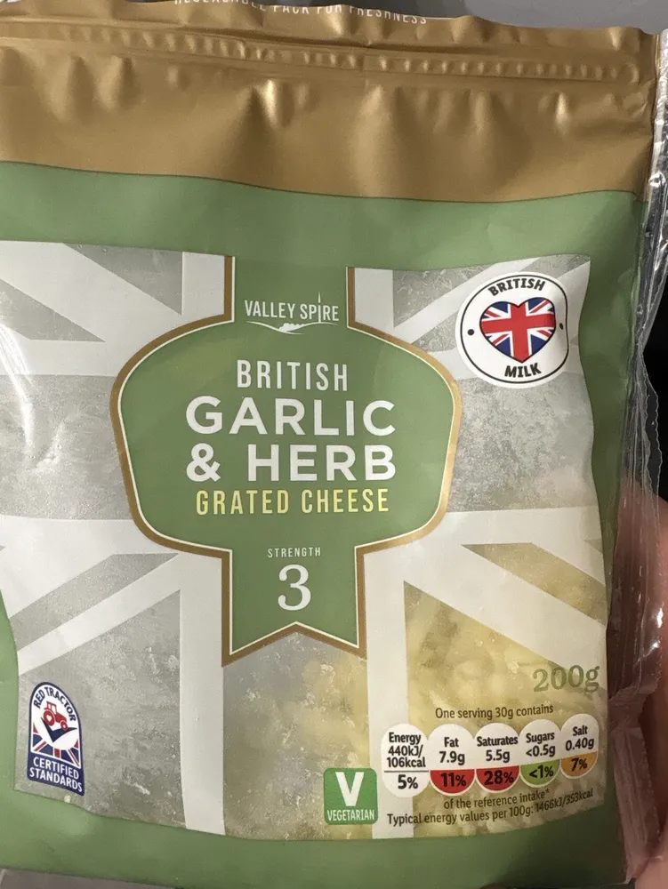 Garlic & Herb Grated Cheese