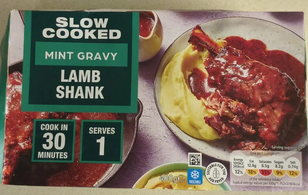 Lamb Shank With Mint Gravy