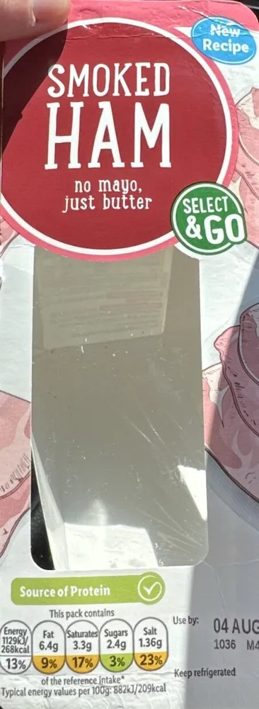 Lidl Smoked Ham Sandwich