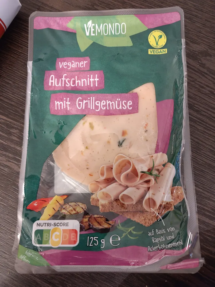 Veganer Aufschnitt Grillgemüse