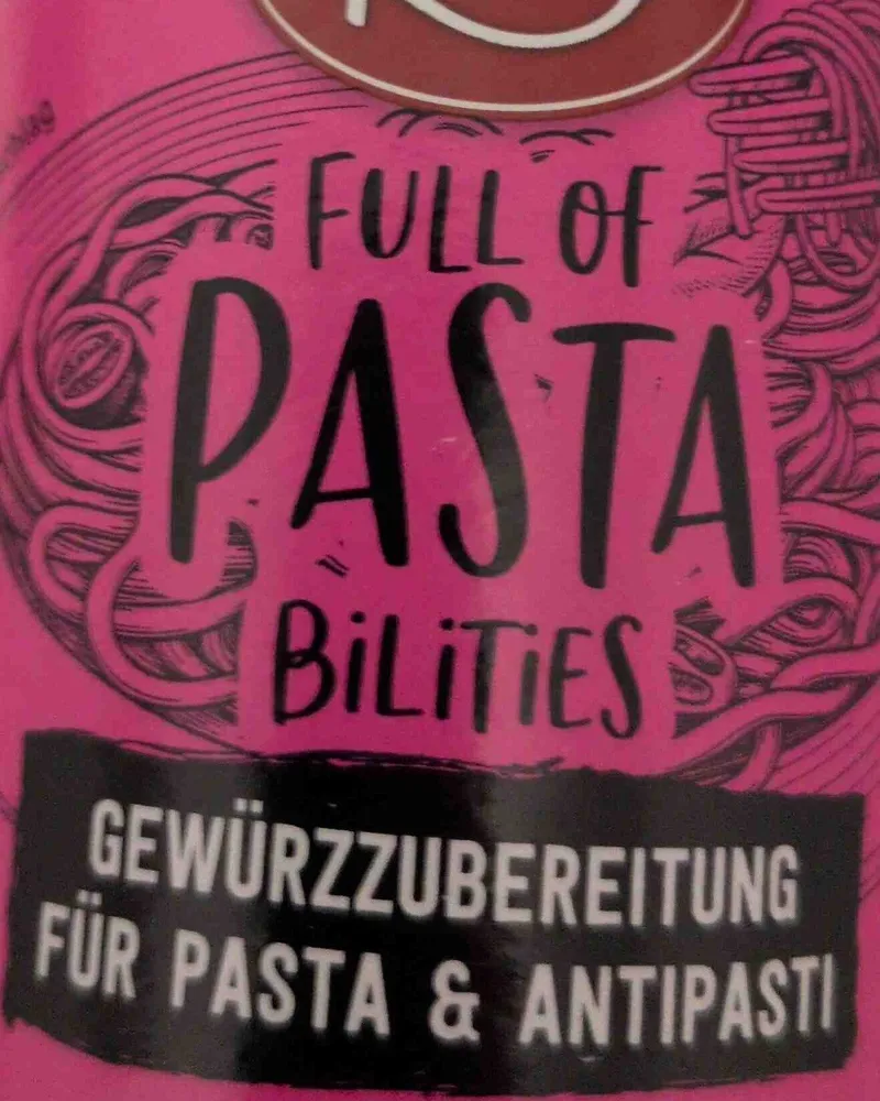 Full oft Pasta Bilities Gewürz