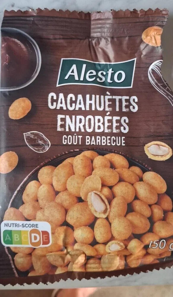 Cacahuètes enrobées goût barbecue