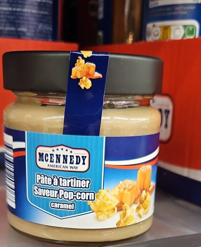 Pate à tartiner saveur pop-corn caramel