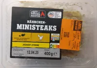 Hähnchen-Ministeaks Joghurt-Zitrone