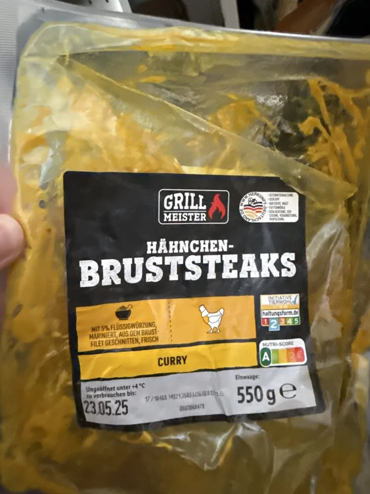 Hähnchenbruststeaks Curry