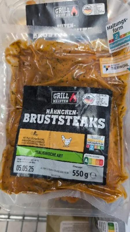 Fleisch HähnchenBruststeaks mariniert italienisch