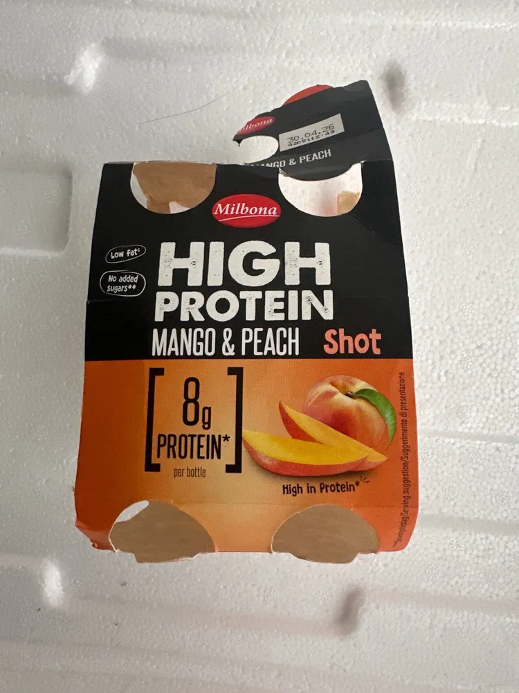 High Protein Mango & Peach Shot
