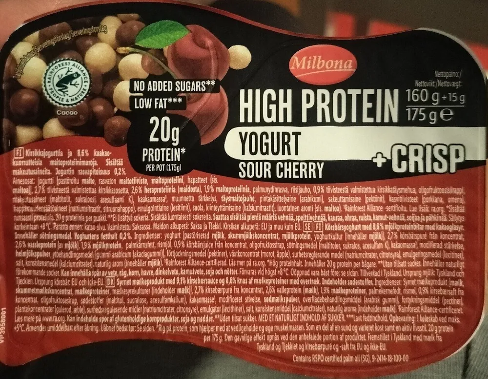 High Protein Joghurt Sauerkirsch + Crisp