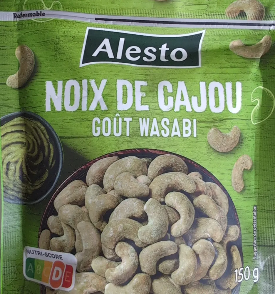 Noix de cajou goût wasabi