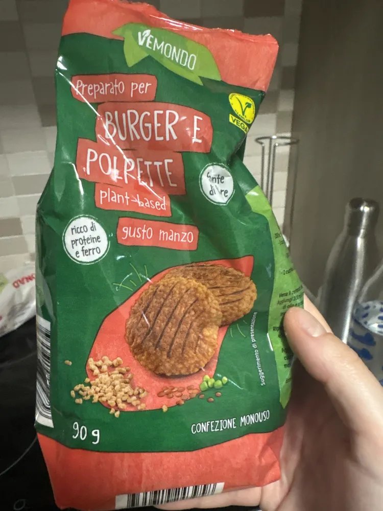 Preparato per BURGER E POLPETTE plant-based gusto manzo