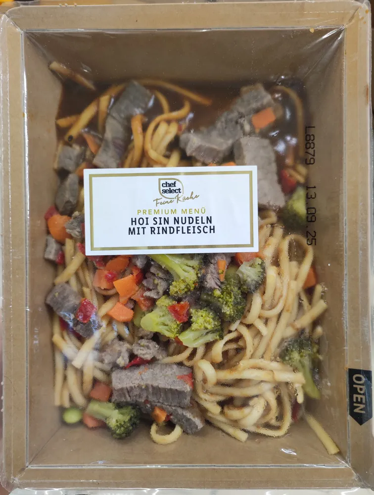 Hoi Sin Nudeln mit Rindfleisch