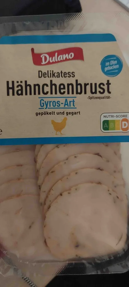 Delikatess-Hähnchenbrust Gyros Art