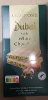 Dubai style white chocolate