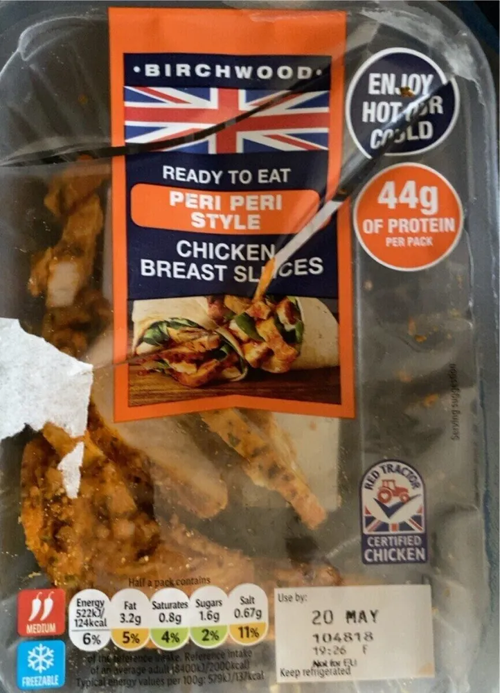 Peri Peri Style Chicken Breast Slices