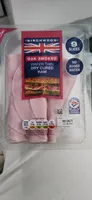 71 GB IE Wafer thin, dry cured, cooked, smoked ham