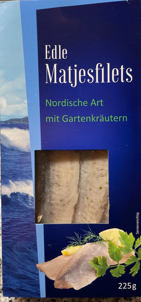 Edle Matjesfilets Nordische Art mit Gartenkräutern