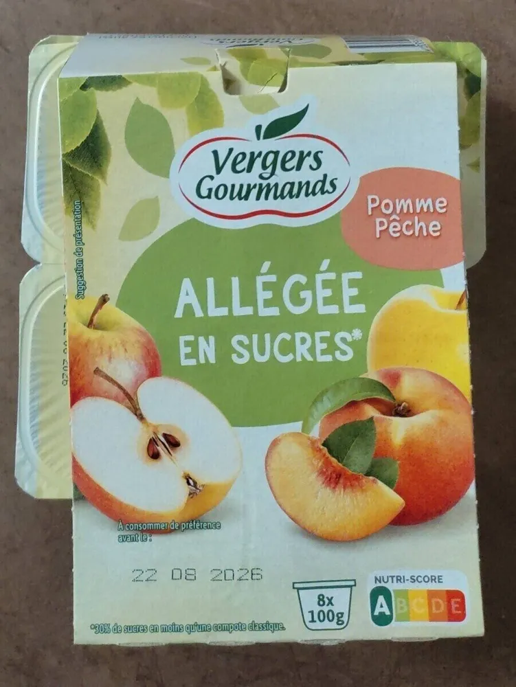 Pomme Pêche Allégée EN SUCRES