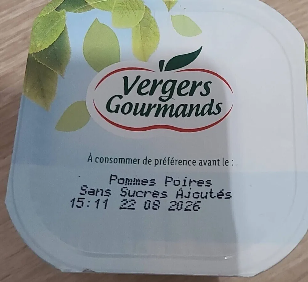 Pommes Poires Sans Sucres Ajoutés