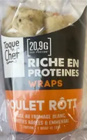 Wraps poulet roti sauce au fromage blanc carottes rapées