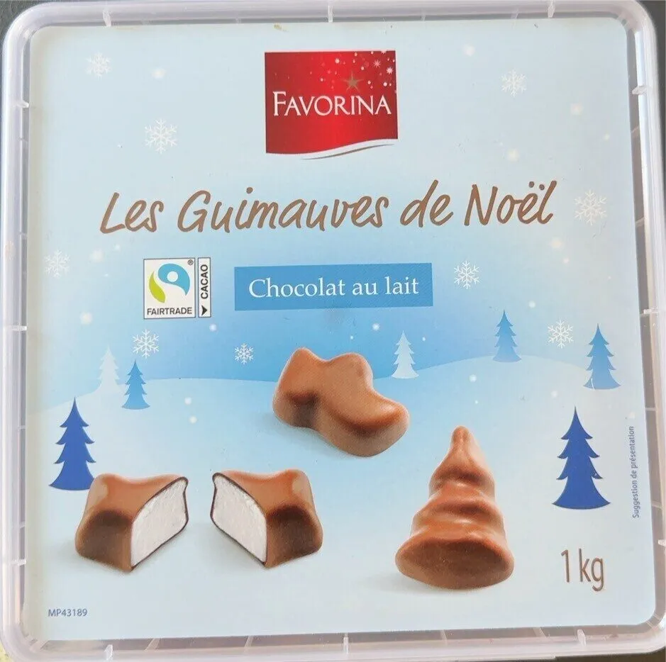 Guimauve De Noel chocolat au lait