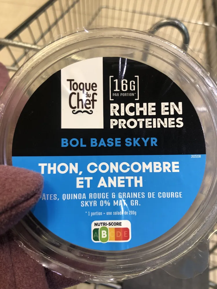 BOL BASE SKYR THON, CONCOMBRE ET ANETH