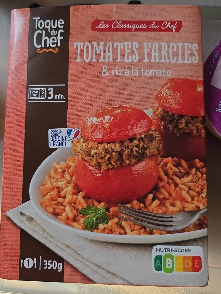 Tomates farcies et riz a la tomate