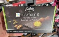 Dubaï style chocolat au kait fourrage à la pistache