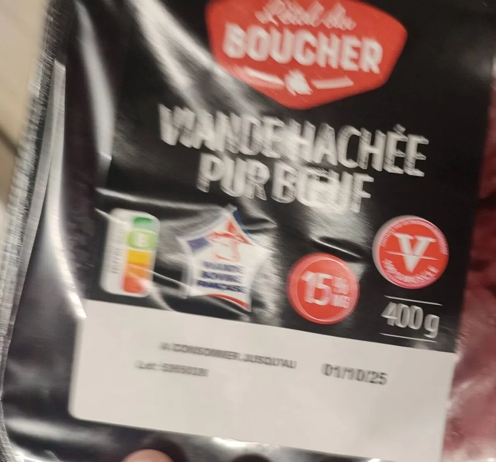 VIANDE HACHÉE PUR BŒUF