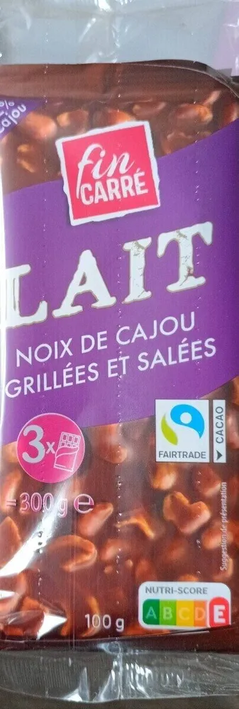 LAIT NOIX DE CAJOU GRILLÉES ET SALÉES