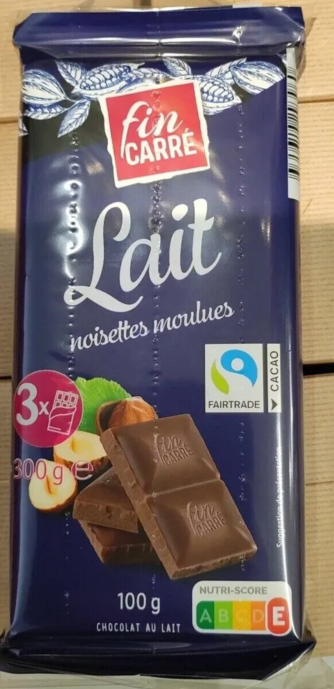 Lait noisettes moulues