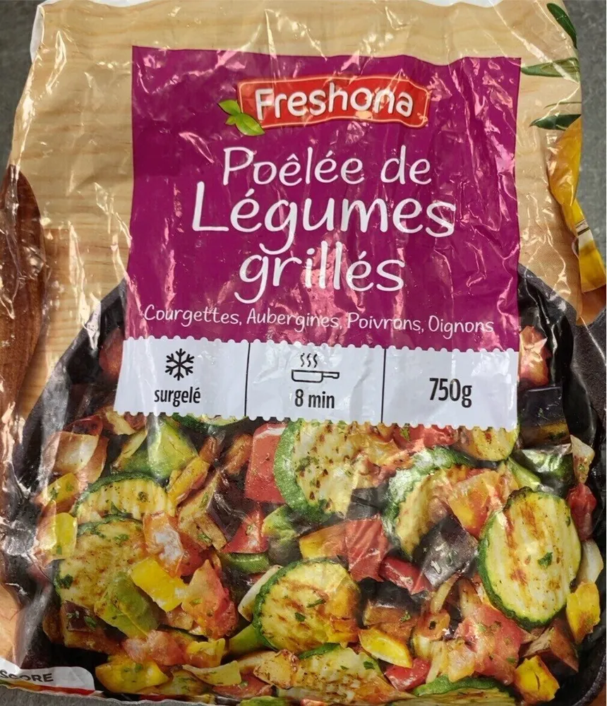 Poelee de legumes grilles