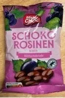 Schoko Rosinen in zarter Milchschokolade