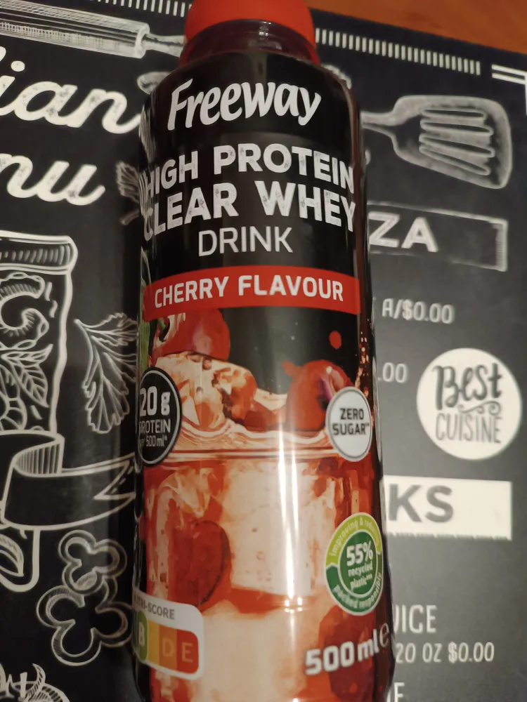 High Protein Clear Whey Drink: Cherry Flavour