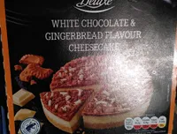 White chocolate gingerbread flavour cheesecake