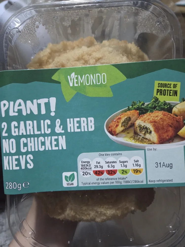 Garlic & Herb No Chicken Kiev