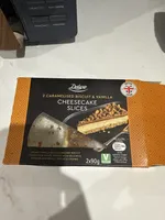 Cheesecake Slices Caramelized Biscuit And Vanilla