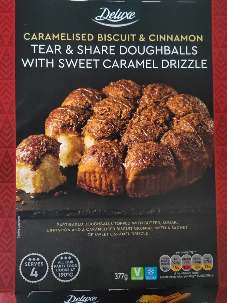 Caramelised Biscuit & Cinnamon Tear & Share Doughballs With Sweet Caramel Drizz