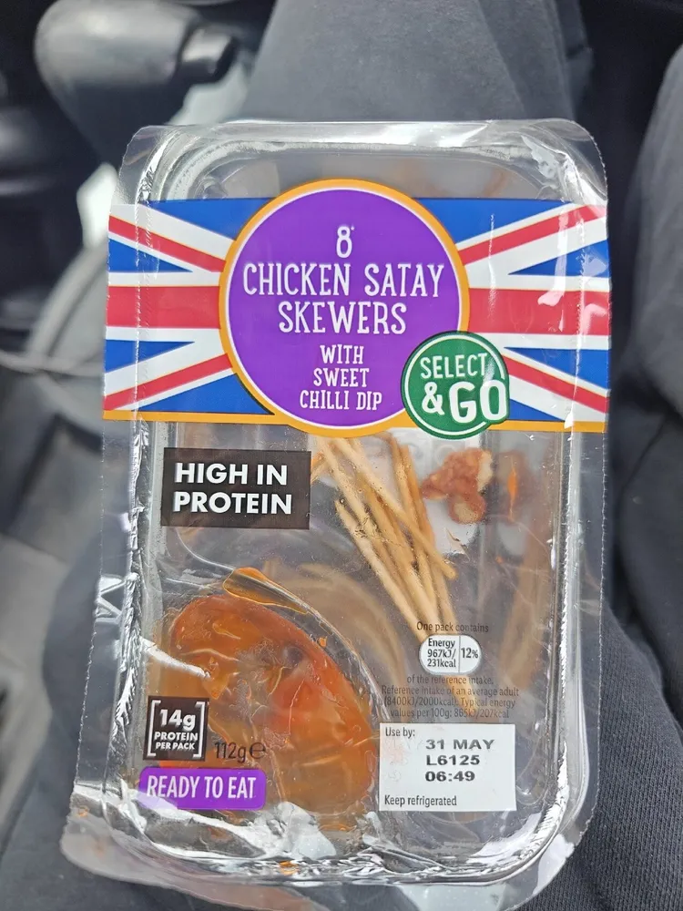 Chicken Satay Skewers with Sweet Chilli Dip