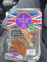 Chicken Satay Skewers with Sweet Chilli Dip