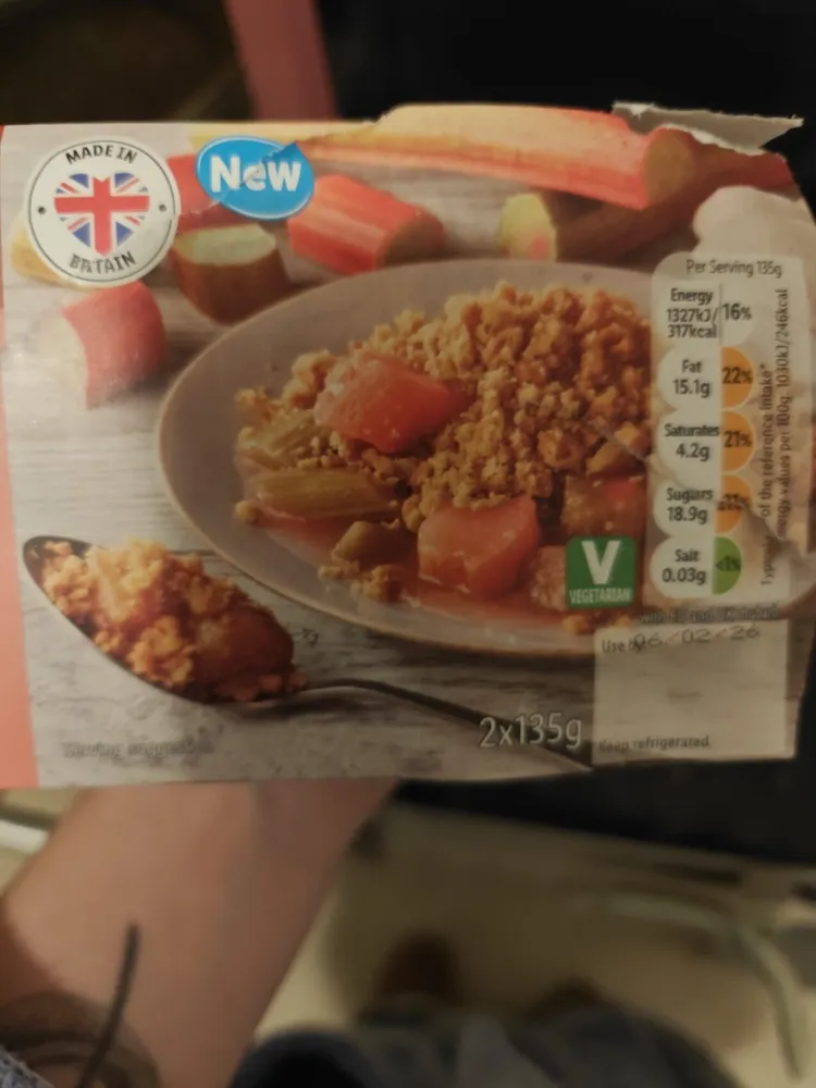 Rhubarb Crumble
