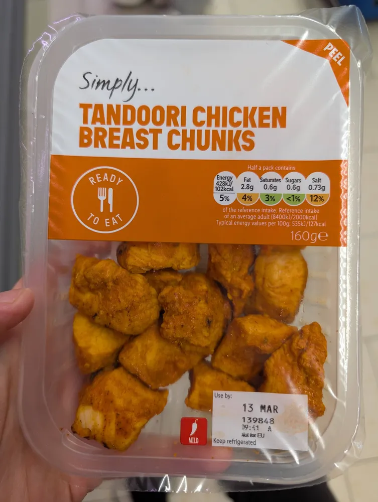 Simply Tandoori Chicken Breast Chunks