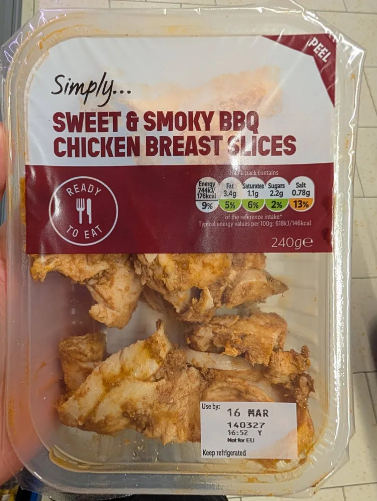 Simply Sweet & Smoky BBQ Chicken Breast Slices