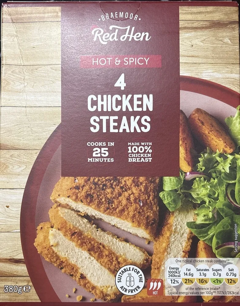 Hot & Spicy Chicken Steaks