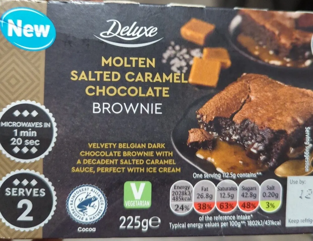 Molten Salted Caramel Brownie