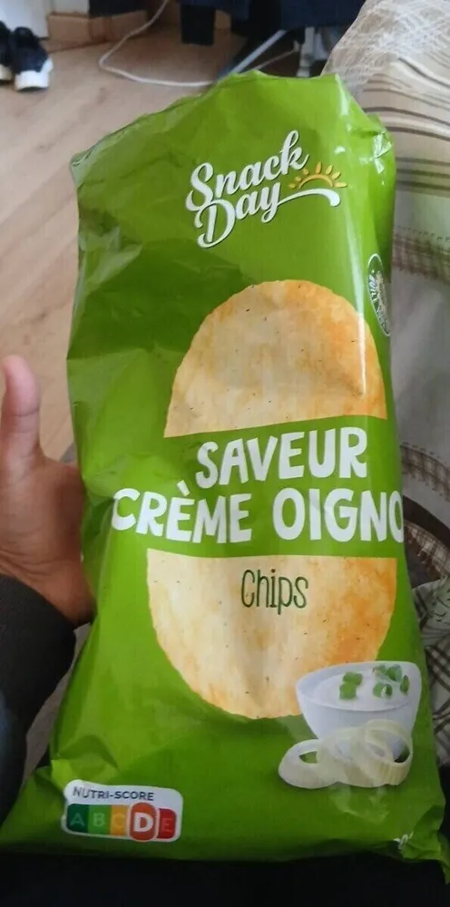 Chips goût crème oignons