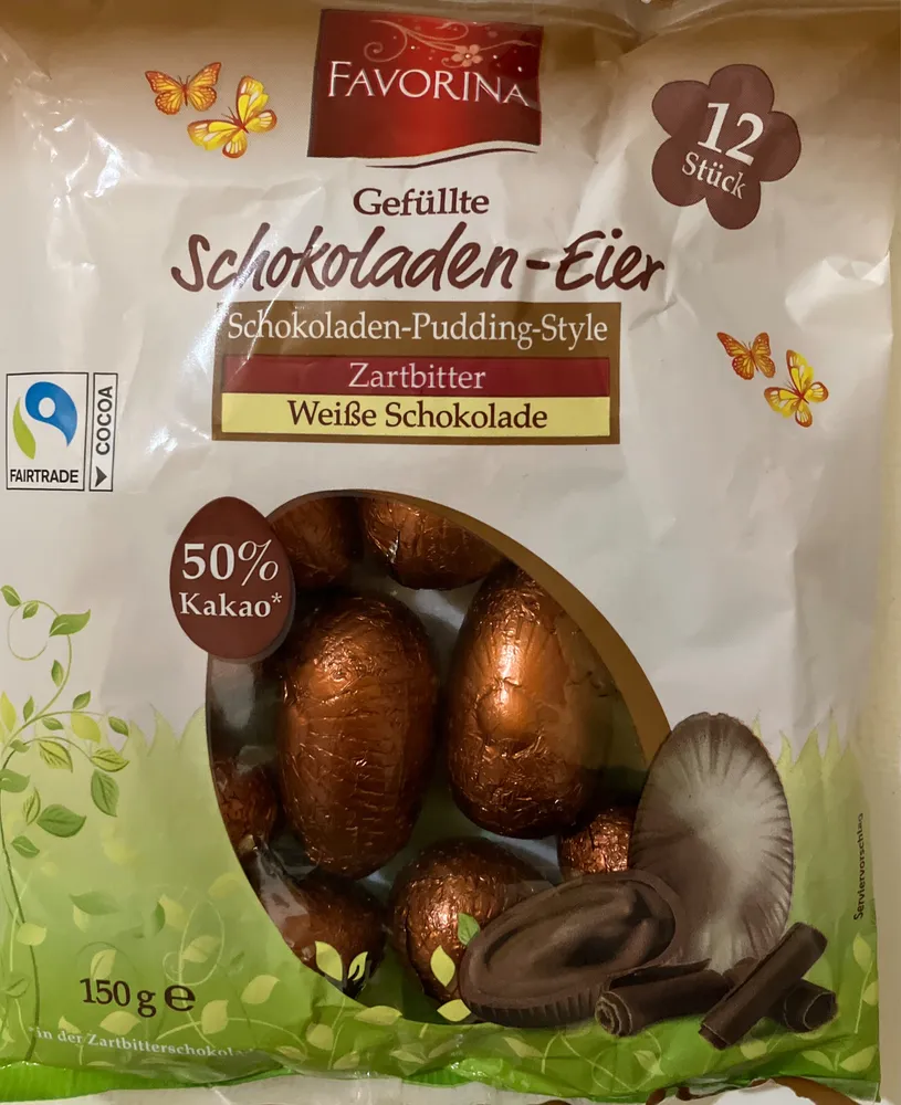 Gefüllte Schokoladen-Eier