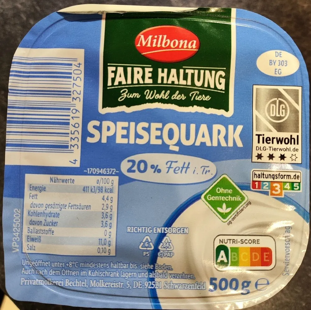 Speisequark 20%